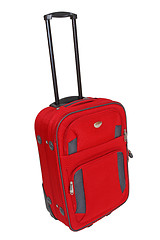 Image showing red suitcase