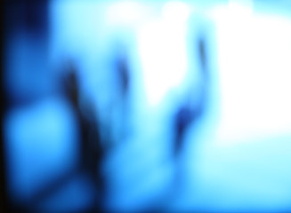 Image showing blue blur background