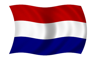 Image showing waving dutch flag