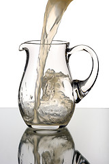 Image showing Glass pitcher, isolated.