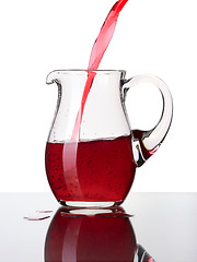 Image showing Glass pitcher, isolated.