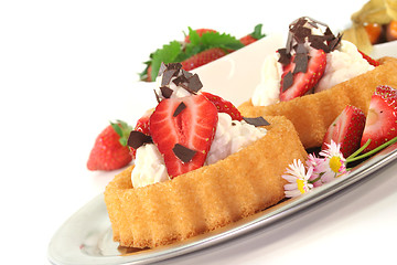 Image showing Strawberry pie