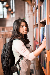 Image showing Asian student in library