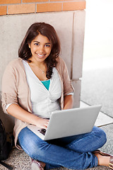 Image showing Asian student on campus