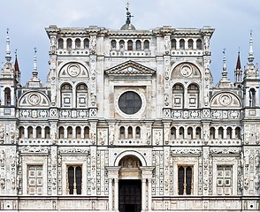 Image showing Front detail charterhouse of pavia