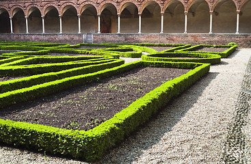 Image showing Inner garden chartreuse monastery