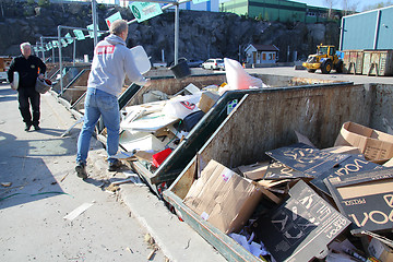 Image showing Garbage sorting.