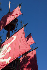 Image showing Close up on a Pirate Ship