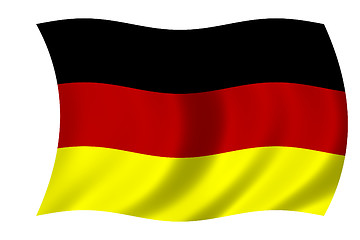 Image showing waving flag of germany