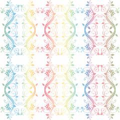 Image showing Colorful seamless floral pattern