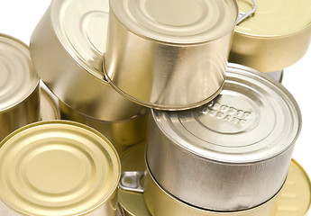 Image showing cans on white