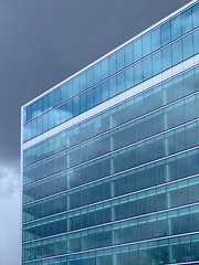 Image showing Light blue building