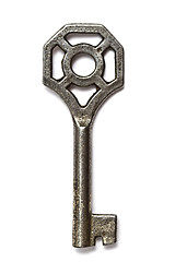 Image showing  Old key isolated on white