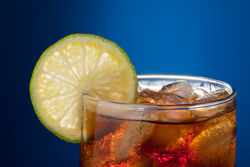 Image showing Cola with lime