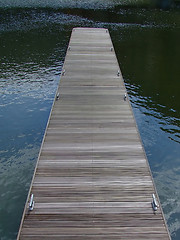 Image showing Wooden pier