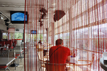 Image showing light and airy room of the restaurant