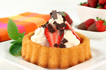 Image showing Strawberry pie