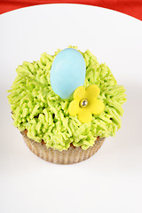 Image showing Easter cupcake