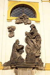 Image showing historic building, stucco on the walls