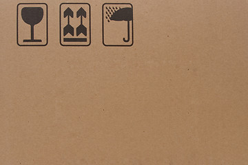 Image showing symbol on cardboard