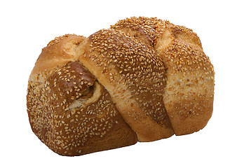 Image showing loaf of  fresh wheat  bread