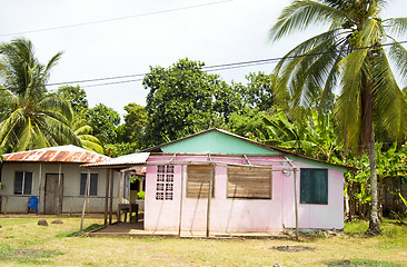 Image showing colorful building mini market Corn Island Nicaragua