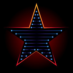 Image showing Blue star