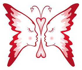 Image showing Butterfly of love