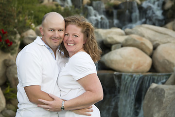 Image showing Attractive Couple Portrait in Park