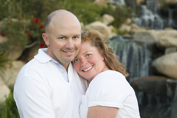 Image showing Attractive Couple Portrait in Park