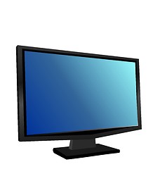 Image showing Illustration the switched on monitor TFT