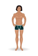 Image showing sexy man isolated