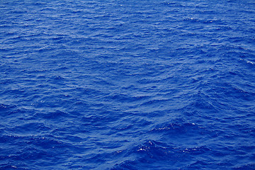Image showing Blue sea water surface with ripple