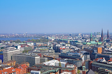 Image showing hamburg skylin alster