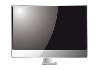 Image showing Silver computer monitor