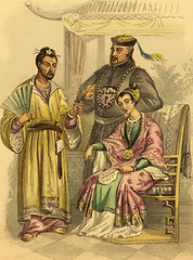 Image showing Japanese and Chinese Costumes