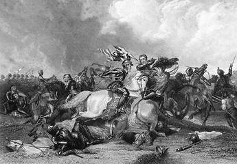 Image showing Richard III and the Earl of Richmond at the Battle of Bosworth