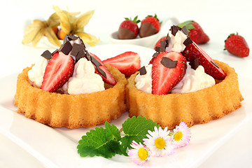 Image showing Strawberry pie