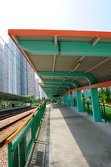 Image showing Light rail station