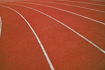 Image showing Athletics running track