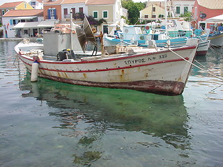 Image showing Greek fishingboat