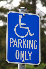 Image showing Disabled Parking Only Sign