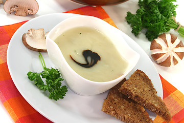 Image showing Mushroom cream soup