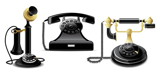 Image showing Vintage telephones