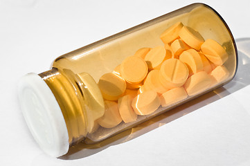 Image showing Medicine bottle against white isolated background