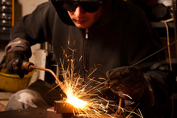 Image showing welder at work doing his job