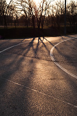 Image showing Asphalt Road Surface With Line