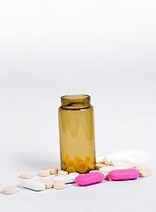 Image showing Medicine bottle against white isolated background 
