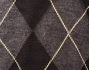 Image showing Closeup of a textile with stripes