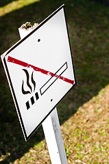 Image showing No smoking sign